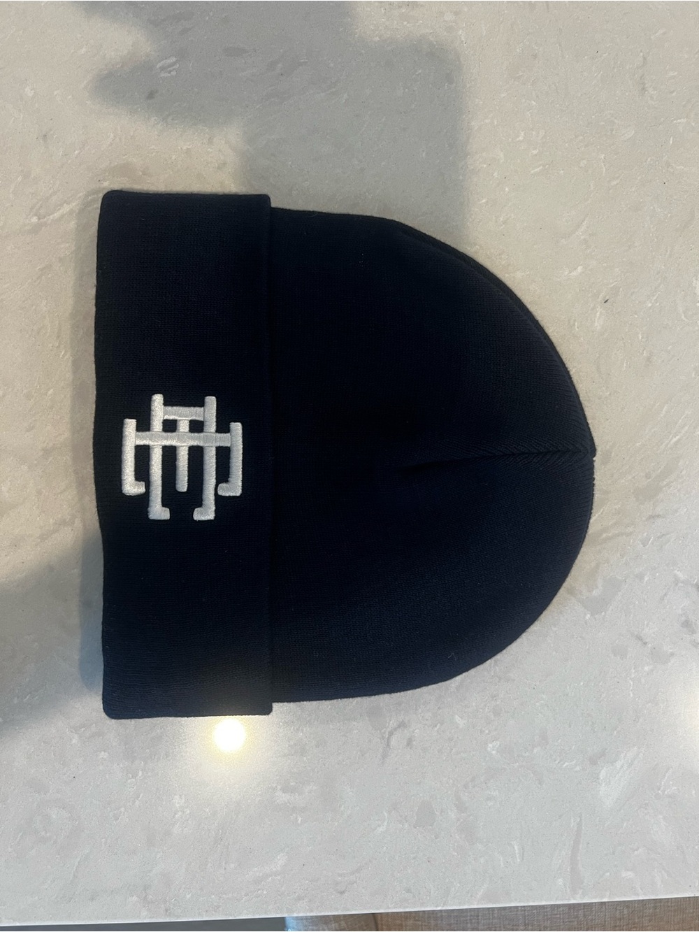 Eric Emanuel Black Knit Logo Beanie New Never Worn
